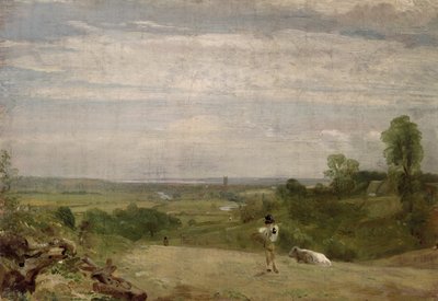 Summer Morning: Dedham from Langham by John Constable